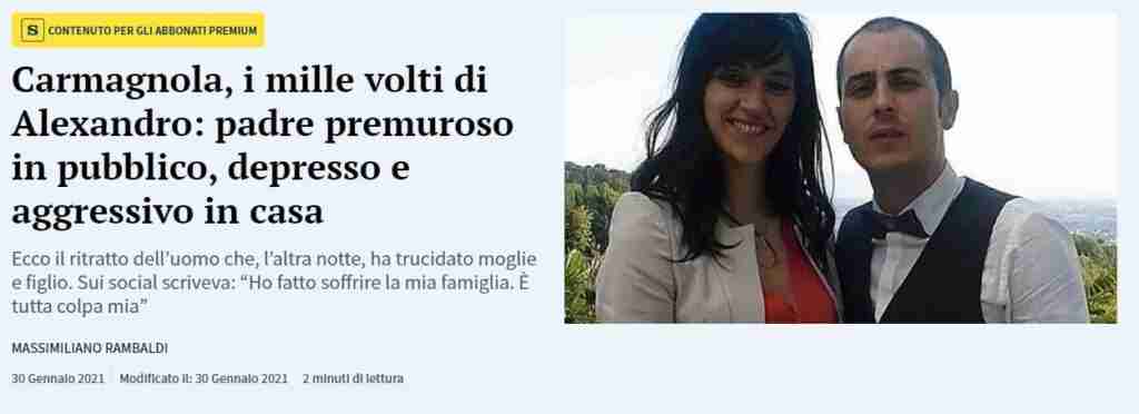 Alexandro Riccio, 39 anni, operatore sanitario, padre. Massacra moglie ...